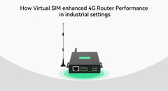 How Virtual SIM enhanced Industrial 4G Router Performance in industrial settings