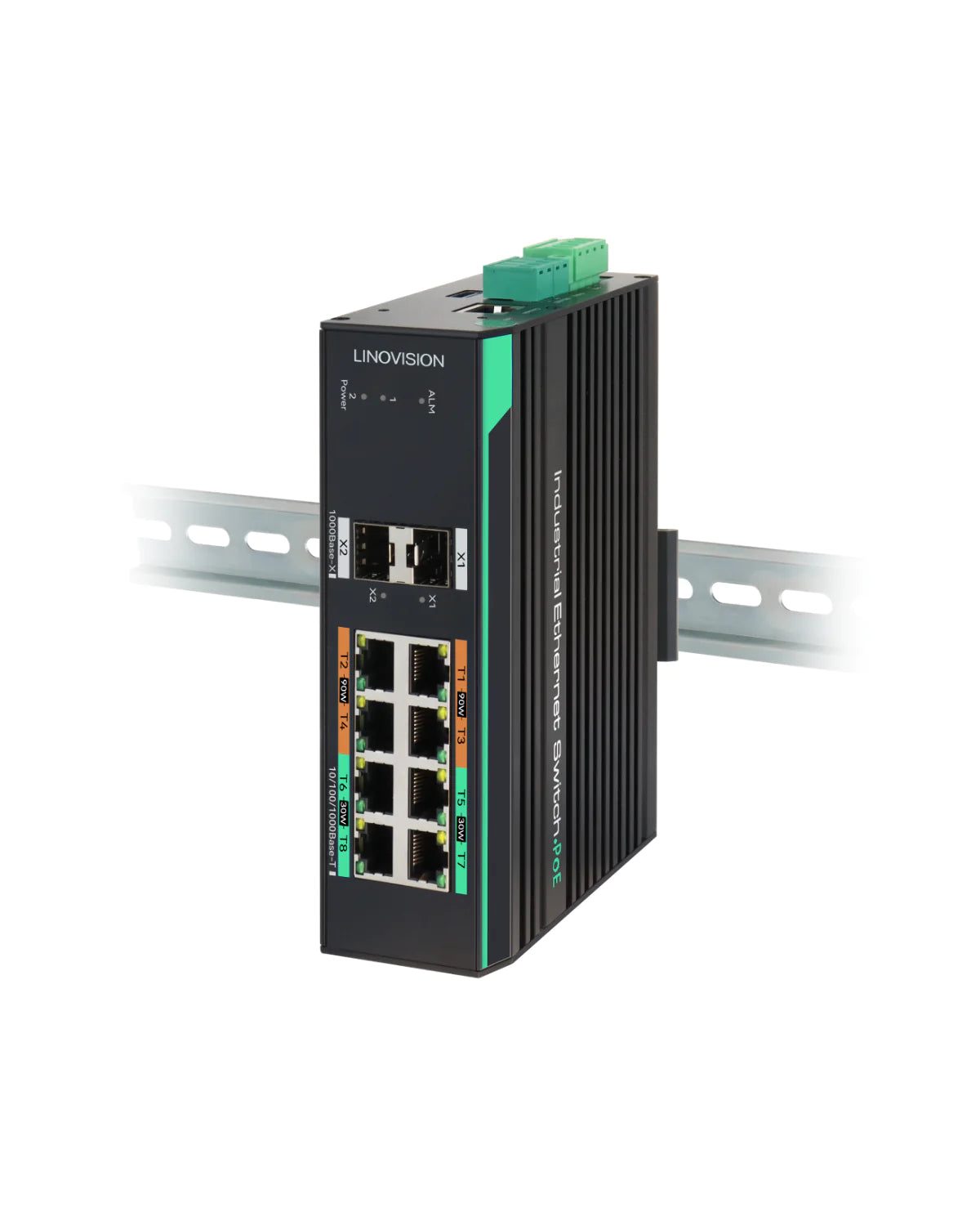 8 Ports Full Gigabit Managed PoE Switch with 2 Gigabit SFP Uplinks
