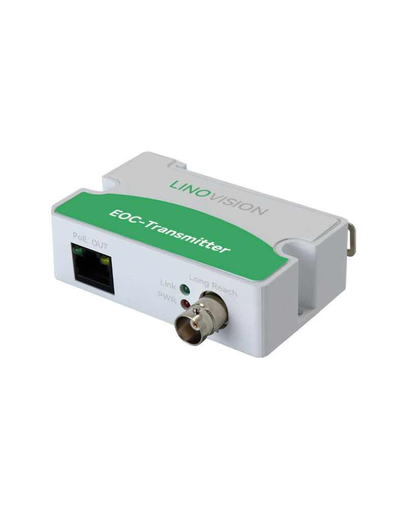 POE IP Over Coax EOC Converter Max 3000ft Power and Data