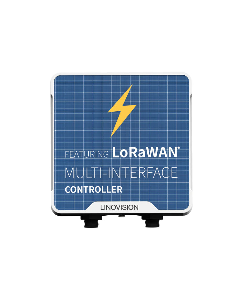 LoRaWAN IO Modbus RS485/RS232 Controller with Battery and Solar Panel