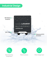 LoRaWAN IO Controller unterstützt Modbus RS485/RS232 mit Hochleistungsbatterie