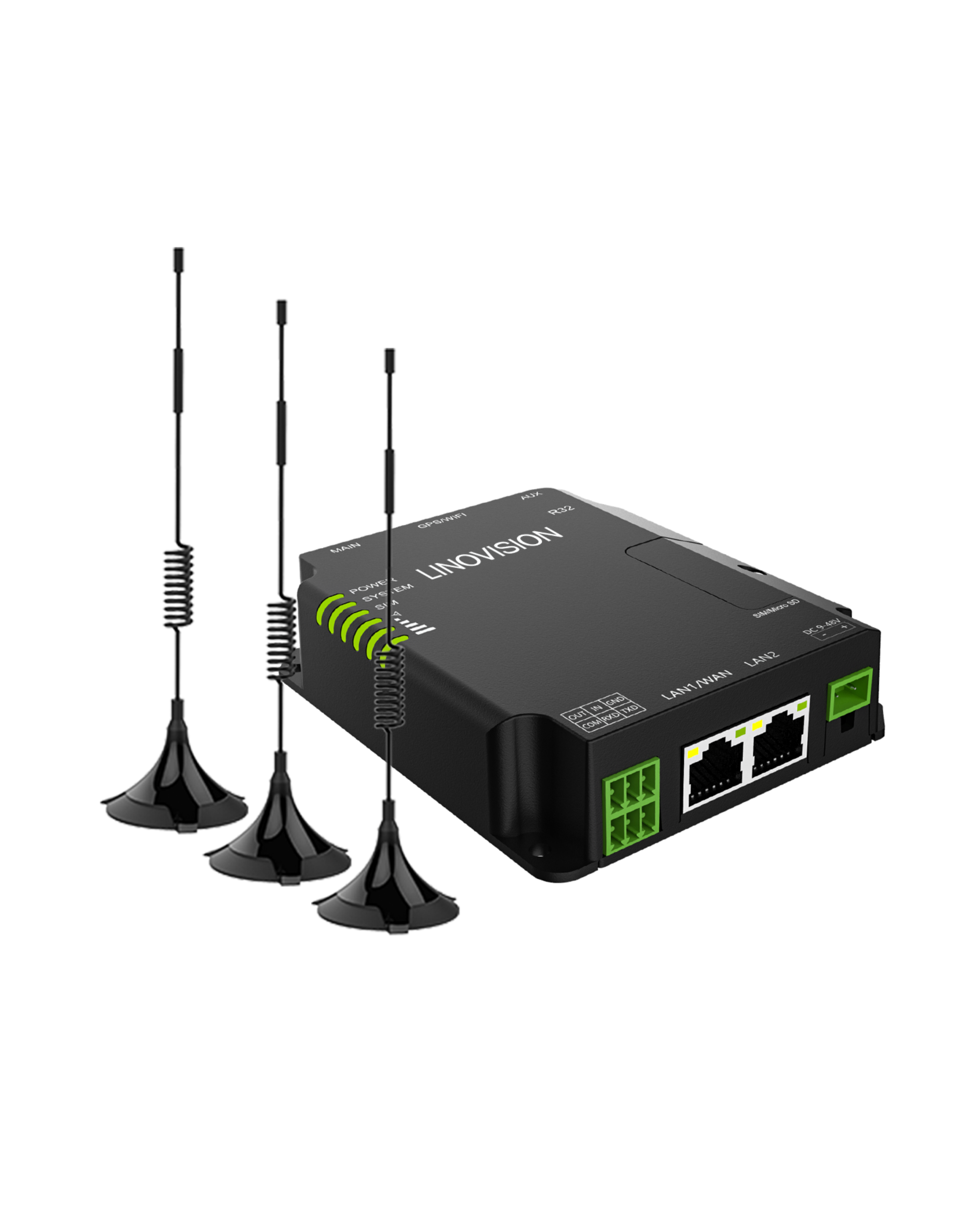 Routeur cellulaire polyvalent industriel et DTU 4G prenant en charge RS485  & DI & DO, WiFi et double emplacement pour cartes SIM, fonctionne avec AT&T