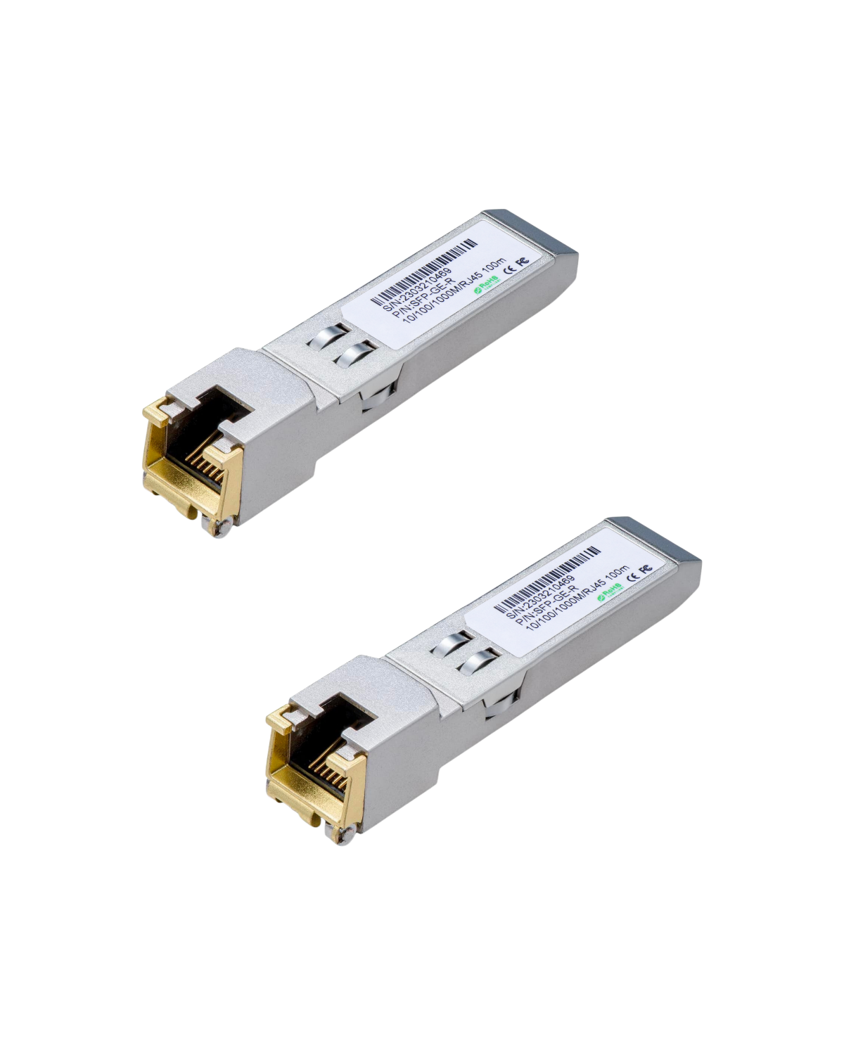 1.25G SFP to RJ45 Copper Gigabit Ethernet Transceiver, Up to 100m
