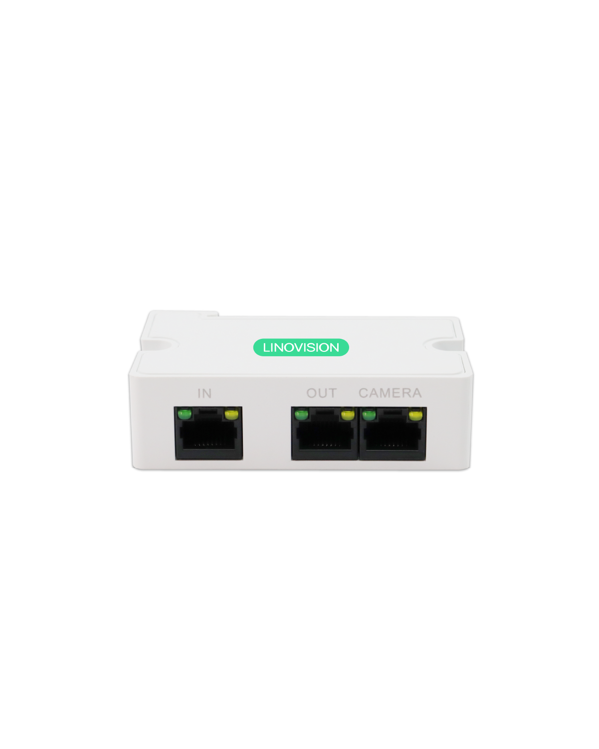 LINOVISION Mini extension POE passive à 2 ports avec sortie de caméra  locale sur Ethernet sur câble Cat5/6