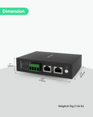 90W Gigabit PoE Splitter mit IEEE802.3bt PoE Ausgang und DC 5/9/12/24V Ausgang