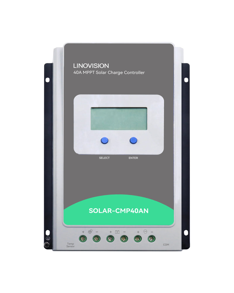 40A MPPT Solar Charge Controller with RS485 Remote Control and Cloud Access