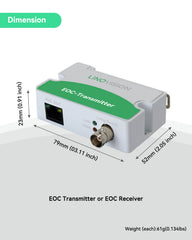 POE Over Coax EOC Converter Ethernet (IP) Over Coax, Max 1000m (10 Pack)