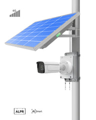 (GO SOLO LPR) Commercial Solar Power Camera KIT with License Plate Recognition