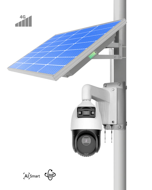 Solar Camera Line Photo (GO SOLO PTZ544D) Commercial Solar Power Camera KIT | Linovision Europe ...
