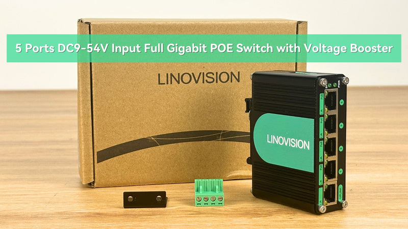 (POE-Switch0504GD) 5 Ports Full Gigabit POE Switch supports DC9V~DC54V Power Input