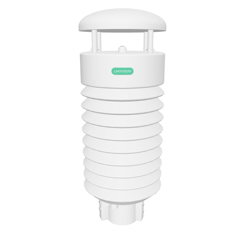 RS485 Modbus 8-in-1 Environment Monitor with Sensors of Ultrasonic Wind, PM2.5/10 and Noise