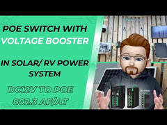 Industrieller 8-Port-Voll-Gigabit-PoE-Switch unterstützt DC12V~DC48V-Stromeingang