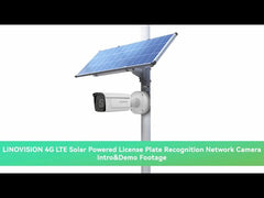 (GO SOLO LPR UB) Commercial Solar Power Camera KIT with Wireless Bridges and License Plate Recognition