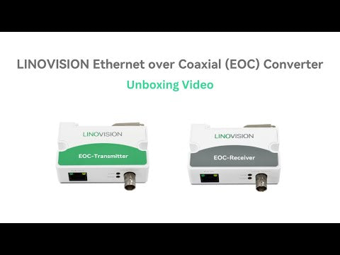 Ethernet Over Coax Converter(EOC) POE IP Over Coax Extender (10 Pack)