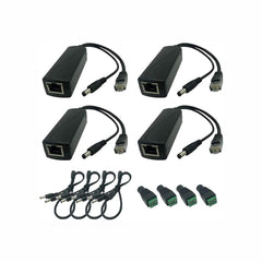30W POE Splitter, compatible to IEEE802.3af/at standard, with 2 ports DC12V output (POE-Splitter02 (4 pack) ) - LINOVISION US Store