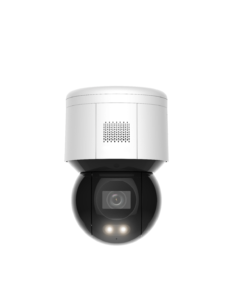 Mini 4MP PT Dome Camera with AI Human & Vehicle Classification, 24hr Night ColorVu and Two Way Talk