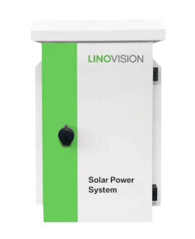 Solar Box for Solar power system, Incl. pole mount, wall mount, FAN and battery enclosure for BAT1250/BAT12100 (Solar-Box-V2) - LINOVISION US Store