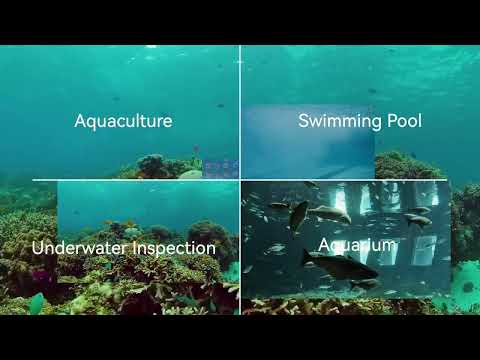 Caméra sous-marine IP 4K POE pour l'aquaculture et l'inspection sous-marine anti-corrosion, profondeur d'eau maximale de 165 pieds